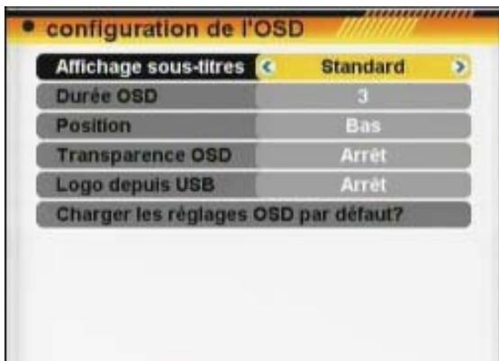FTE EXTREME HD FLEX T2 - CONFIGURATION DE L'OSD - 1