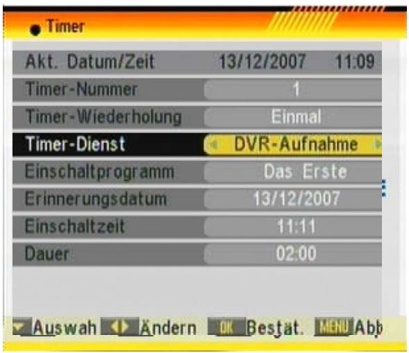 FTE EXTREME HD FLEX T2 - "DVR Recorder" / "Radio Recorder" Optionen*: - 1