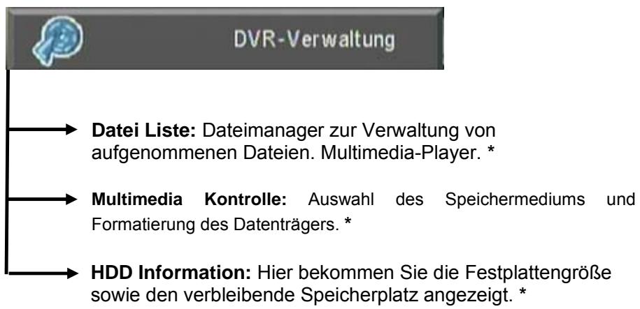 FTE EXTREME HD FLEX T2 - Menüaufteilung - 5