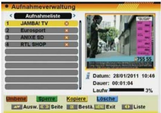 FTE EXTREME HD FLEX T2 - Aufnahmen Löschen - 2