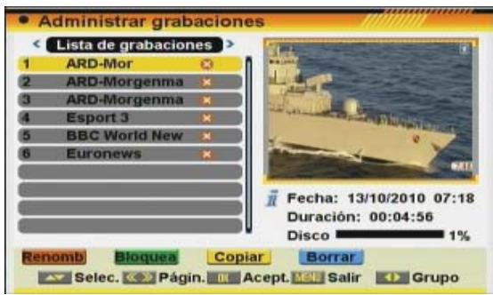 FTE EXTREME HD FLEX T2 - BORRAR GRABACIONES - 1
