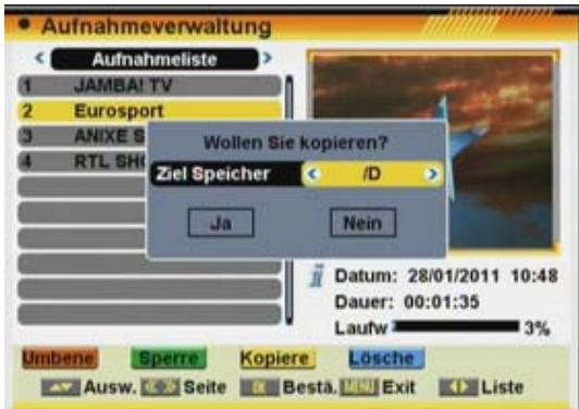 FTE EXTREME HD FLEX T2 - Aufnahmen Kopieren - 2