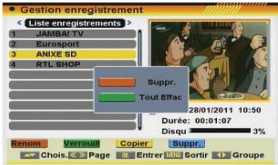 FTE EXTREME HD FLEX T2 - SUPPRIMER DES ENREGISTREMENTS - 4