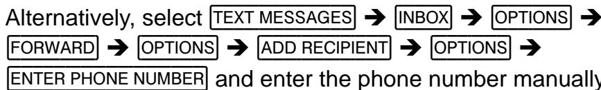 OLYMPIA LUNA - Forwarding text messages - 2