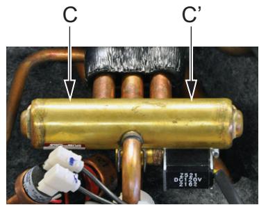 DAIKIN 5MXM90M - 5MXS90E - Determine the position of the 4-way valve - 3
