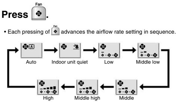DAIKIN FVXM-F/FVXS-F - ■ To adjust the airflow rate setting - 1