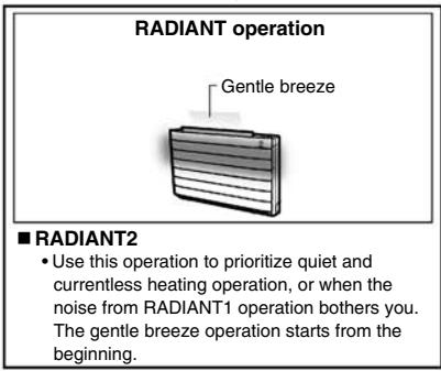 DAIKIN FVXM-F/FVXS-F - Press Radiant and select a RADIANT operation. - 4