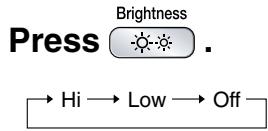 DAIKIN FVXM-F/FVXS-F - ■ To set the luminance of the display - 1