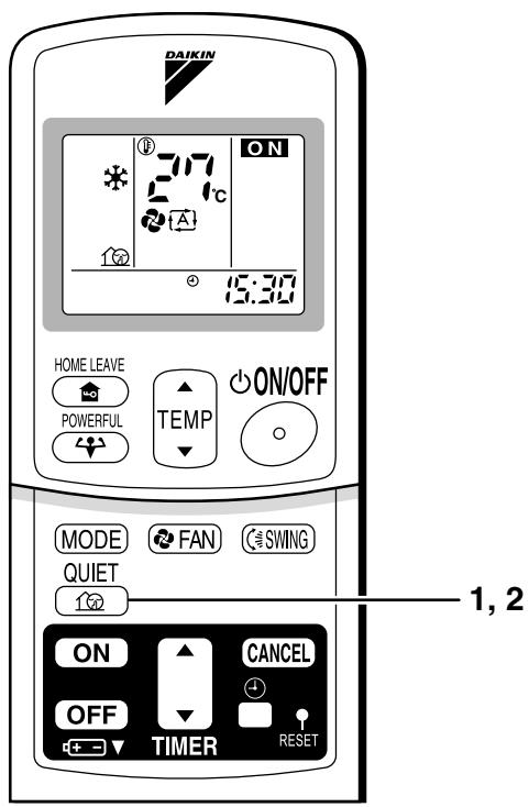 DAIKIN FNA-A - - To cancel OUTDOOR UNIT QUIET operation - 1