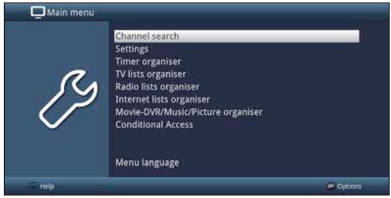 TECHNISAT DIGIT ISIO S - DIGIT ISIO S2 - DIGIT ISIO STC - DIGIT ISIO STC+ - ISIO S1 - Calling up the main menu and navigating through the menus/functions - 1