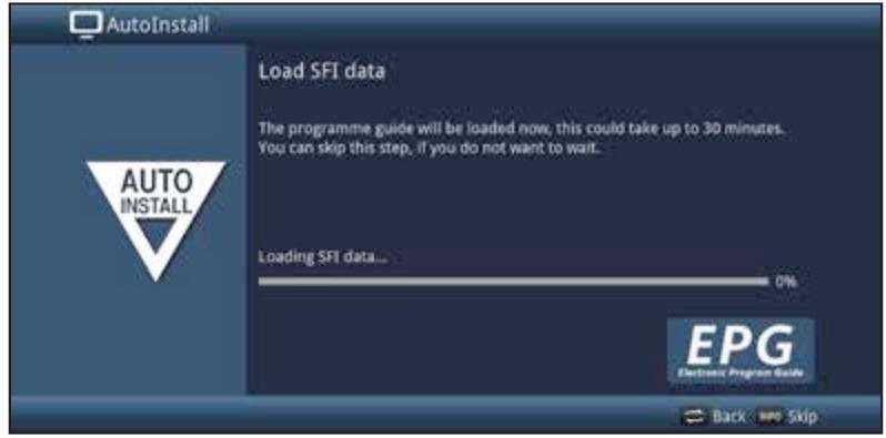 TECHNISAT DIGIT ISIO S - DIGIT ISIO S2 - DIGIT ISIO STC - DIGIT ISIO STC+ - ISIO S1 - Loading EPG data - 1