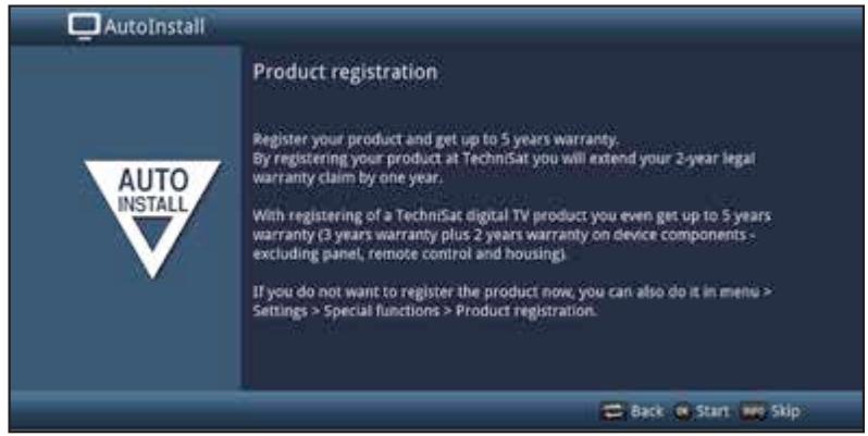 TECHNISAT DIGIT ISIO S - DIGIT ISIO S2 - DIGIT ISIO STC - DIGIT ISIO STC+ - ISIO S1 - Product registration - 1