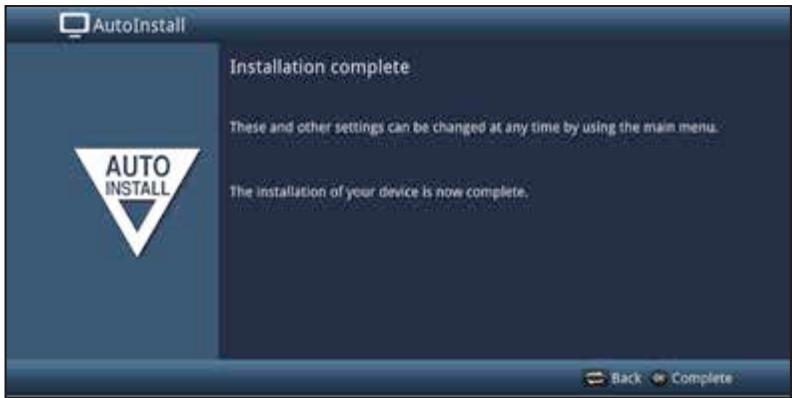 TECHNISAT TECHNIBOX S1  -  TECHNIBOX S1+ - Exiting the installation wizard - 1
