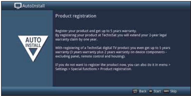 TECHNISAT TECHNISTAR S2 - Product registration - 1