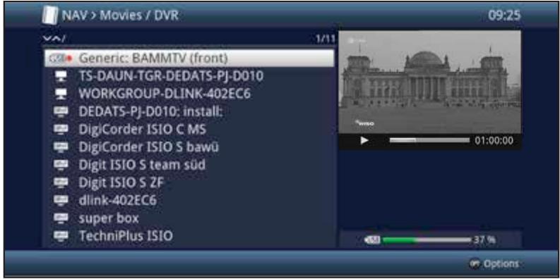 TECHNISAT TECHNISTAR S2 - Calling up the DVR Navigator/Starting DVR playback - 1
