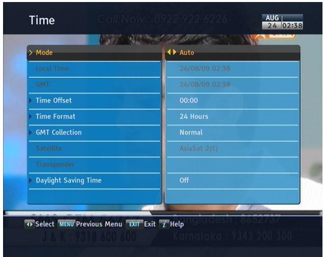TOPFIELD SBP-2001 - Local time setting - 1
