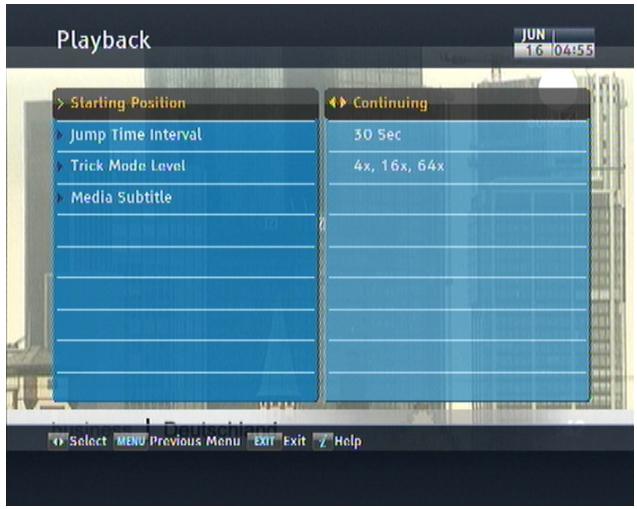 TOPFIELD SBP-2001 - Options for playback - 1
