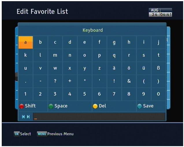 TOPFIELD SBP-2001 - How to use on-screen keyboard - 1