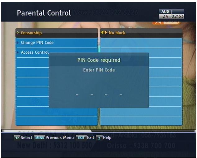 TOPFIELD SBP-2001 - Parental control - 1