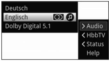 TECHNISAT DIGITRADIO 51 - Sélection d'une autre langue / option sonore - 1