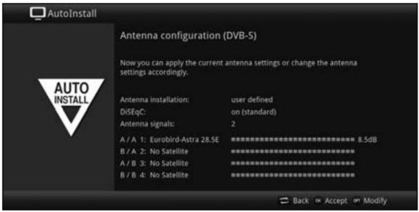 TECHNISAT DIGITRADIO 51 - Configuration d'antenna (dvb-s) - 1