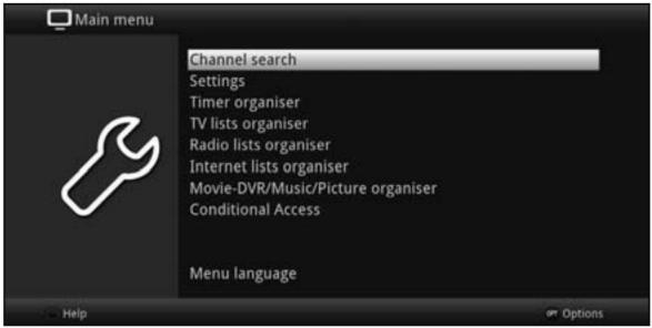 TECHNISAT DIGITRADIO 51 - Accès au menu principal et navigation dans les menus/fonctions - 1