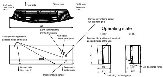 DAIKIN FCQG-F - - 1 Dimensional Drawings - 8