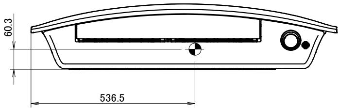 DAIKIN FCQG-F - - 1 Centre of Gravity - 2