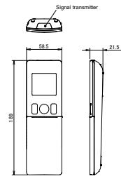 DAIKIN FTXG20L  -  FTXG25JW -  FTXG25LS -  FTXG35JW -  FTXG35LS -  FTXG50LS -  FTXG50LW - - 1 Dimensional Drawings - 3