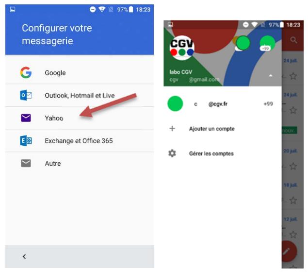 CGV ULTIMATE - Ajouter un compte de messagerie - 1