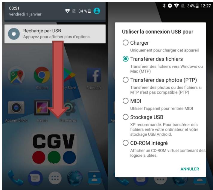 CGV ULTIMATE - Transférer des fichiers vers un ordinateur - 1