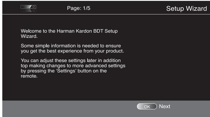 HARMAN KARDON BDT20 - Setup Wizard - 1