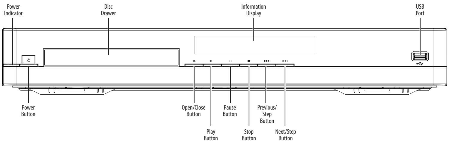 HARMAN KARDON BDT20 - Front-Panel Controls - 1