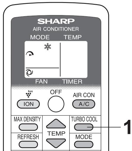 SHARP CV-P10PR - Appuyez à nouveau sur la touche TURBO COOL. - 1