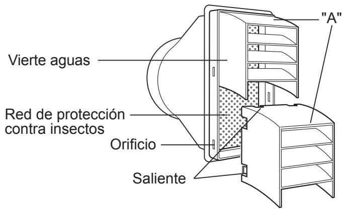 SHARP CV-P10PR - Conecte los vierte aguas a la red de proteccion contra insectos. - 3
