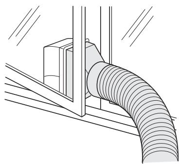 SHARP CV-P10PR - Lead the exhaust hose outdoors. - 1