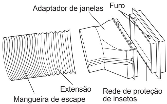 SHARP CV-P10PR - Prenda o adaptordo da janela a mangueira de escape. - 1