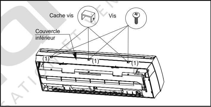 Cache vis Vis Couvercle inférieur (1) (1) (1)