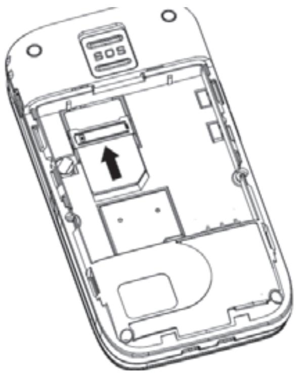 AUDIOLINE POWERTEL M6700I - Installing the SIM card and battery - 1