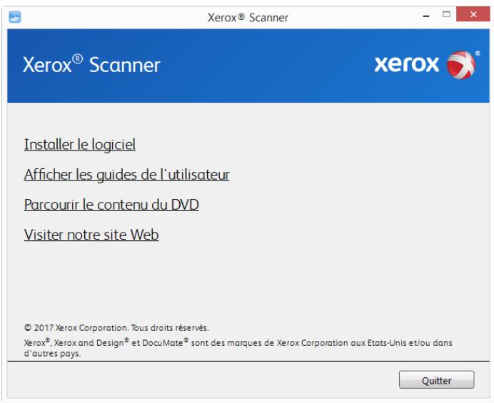 XEROX DOCUMATE 3125 - Installation du logiciel et connexion du scanner - 5