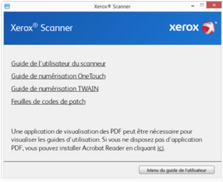 XEROX DOCUMATE 3125 - Consultation des guides de l'utilisateur - 2