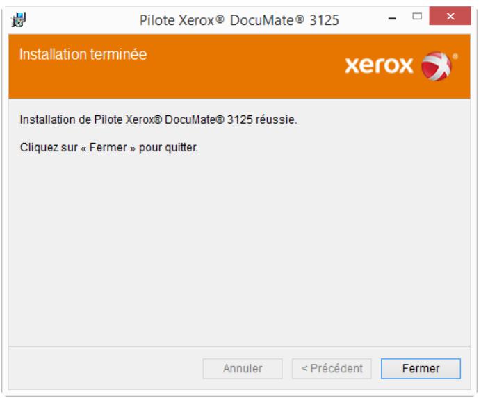 XEROX DOCUMATE 3125 - Connexion du câble USB et mise sous tension - 4