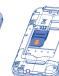 ALCATEL 2053 - Insérer et extraire la carte SIM - 2