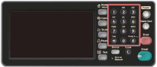 OKI B432DN - Saisie à l'aide du clavier à 10 touches - 1