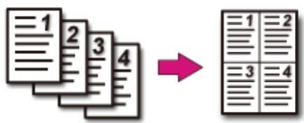 OKI B432DN - Quatre feuilles → Une face de la feuille - 2