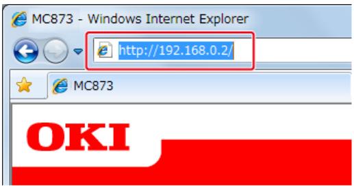 OKI B432DN - Enregistrer un (profil) de destination à partir de la page Web - 1