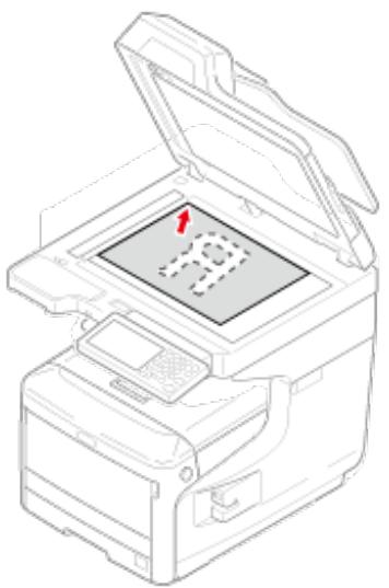 OKI MC760DN - Installation de la vitre à document - 2