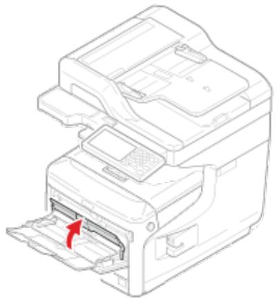 OKI MC760DN - Retirez le support du papier en le tenant par la partie centrale. - 2