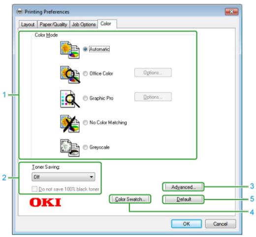 OKI MC760DN - Onglet [Couleur] - 1