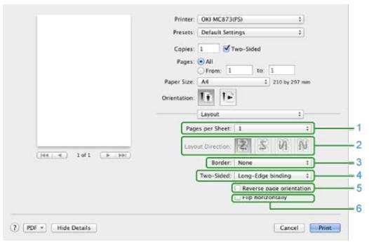 OKI MC760DN - Panneau [Mise en page] - 1